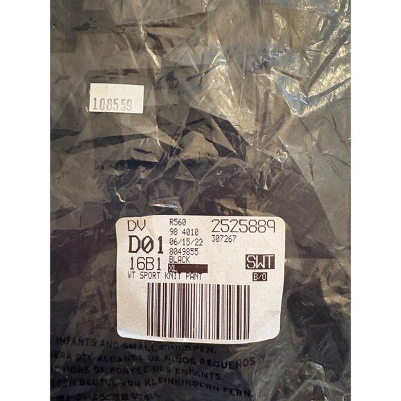 Lands End NEW Knit Sport Straight Leg Casual Pull on Pants Black Size 18/XL Tall - Picture 4 of 14